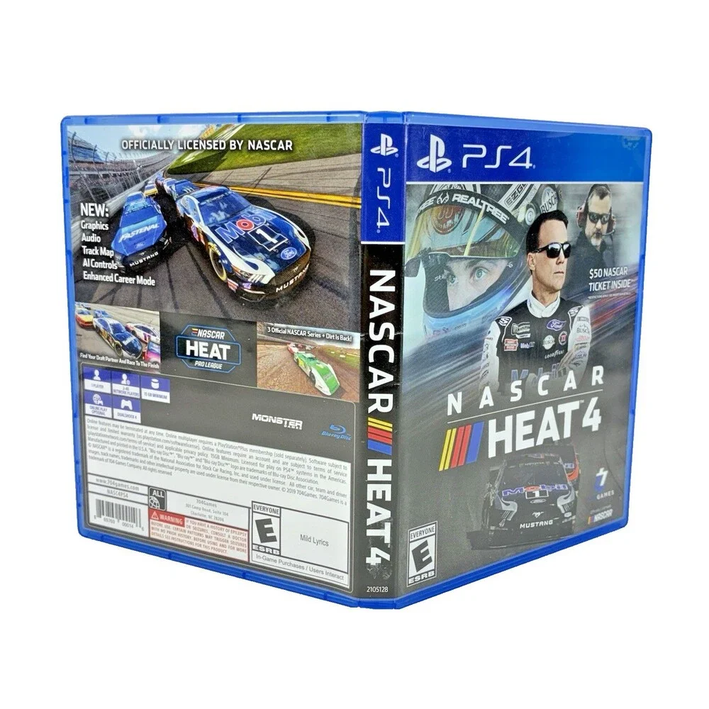 NASCAR Heat 4 Sony PlayStation 4 Tested 704 Games 2019